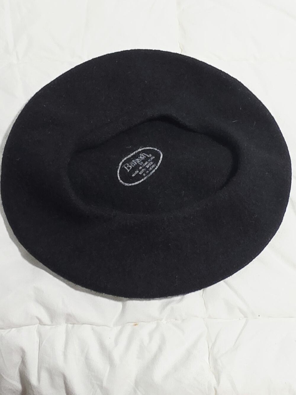 Banash Beret 100% Wool Camel Beret Hat Vtg French Style Boho Retro Knit Y2K